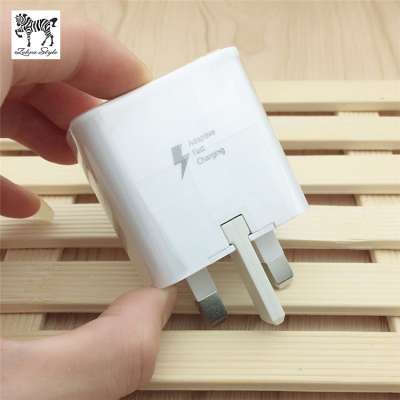 Genuine mobile phone wall charger for Samsun S6 S8 S9 Fast Charger UK 3 Plug travel adapter,quick charging